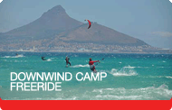 Kitesurfing Supervision on Downwind Camp Freeride