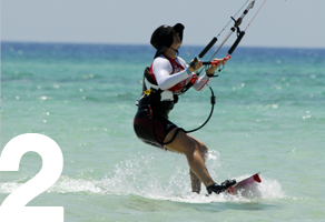 kiteboarding lessons upwind women