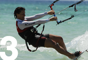 Kiteboarding H�he laufen lernen Frauen