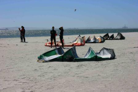 Kiteboarding Langebaan Main Beach