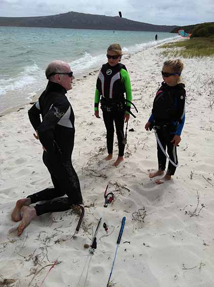 kitesurfing course for children